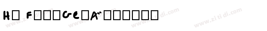 HV FITZGERALD字体转换